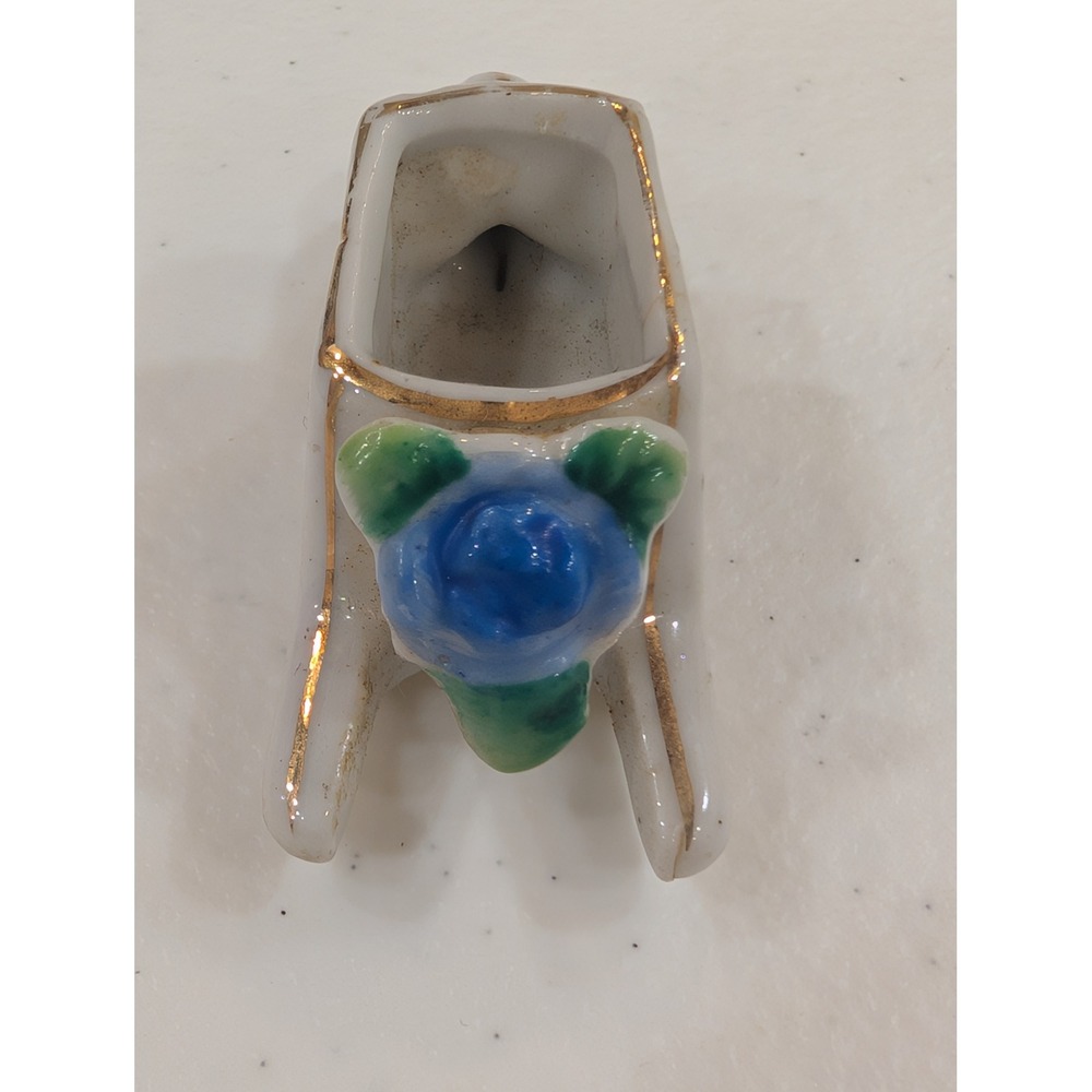 H Kato Vintage Occupied Japan Miniature Ceramic Wheelbarrow Planter Figurine‎ 2" - Picture 6 of 7